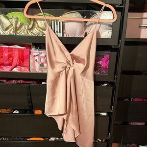 Express Pink Draped Camisole